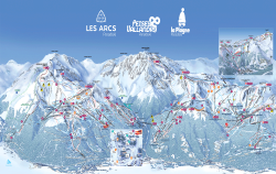 Plan des pistes la plagne paradiski