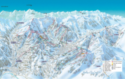 Plan des pistes combloux les portes du mont blanc