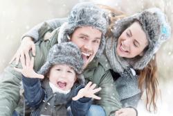 montagne famille ski