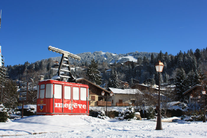 Station de Megève sous la neige
