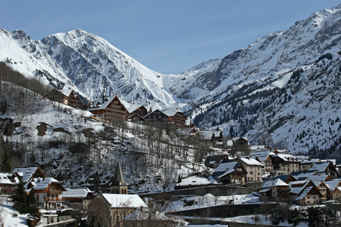 Photo de la station de ski de Vaujany dans les Alpes