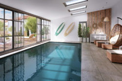 Piscine intérieure Demeure d'IO