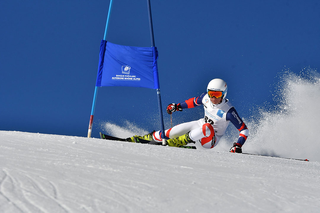 Alban Elezi Cannaferina, champion de France de slalom des moins de 21 ans.