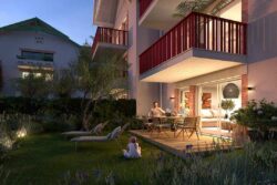 Extérieure nuit Les Cottages de la Dune. Investir à Saint-Brévin-les-Pins- Terrésens